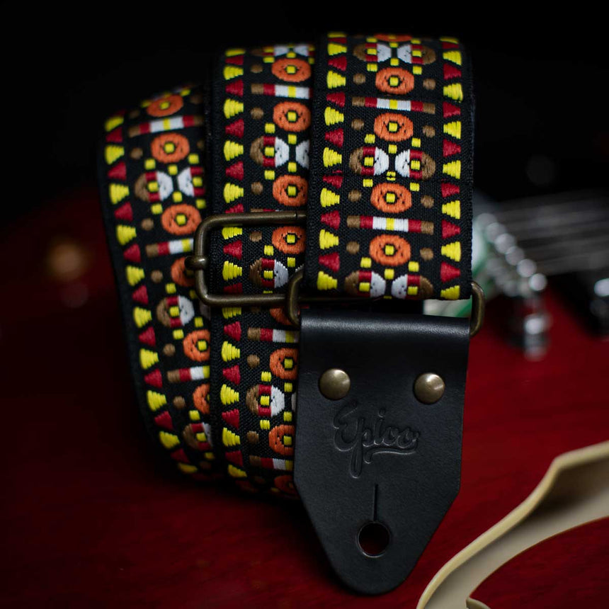 Epivo Black Aztec Guitar Strap