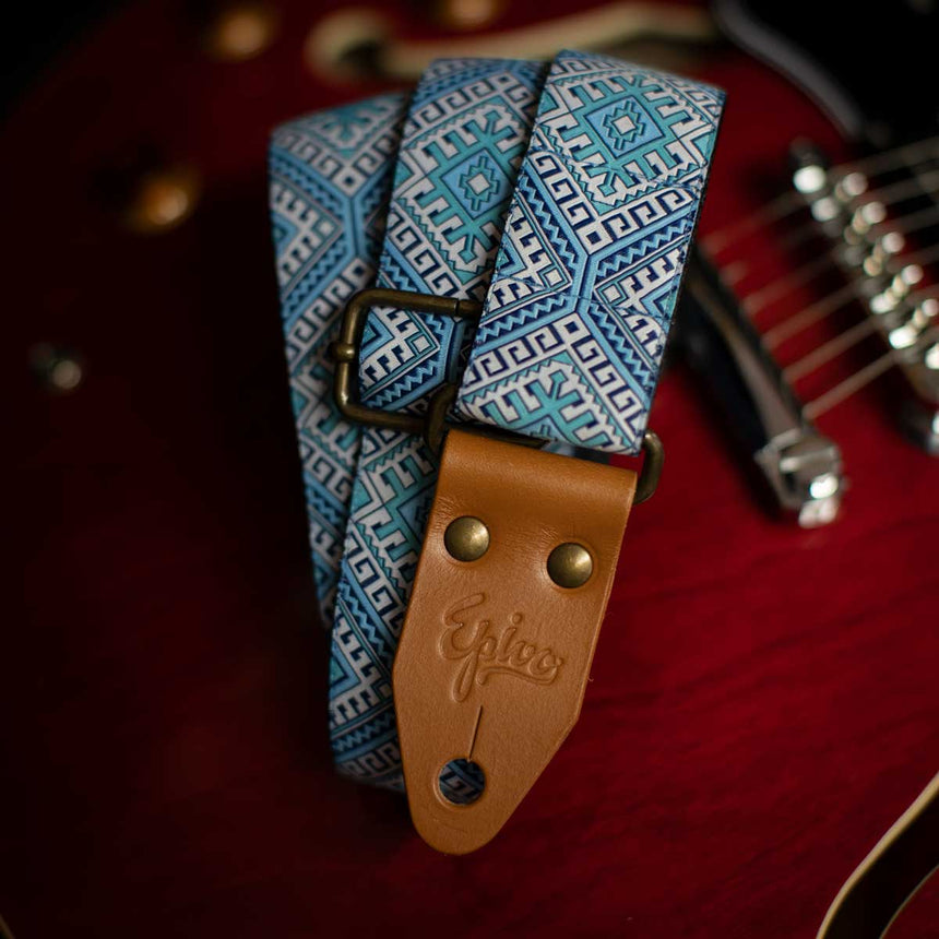 Epivo Blue Ethno Guitar Strap