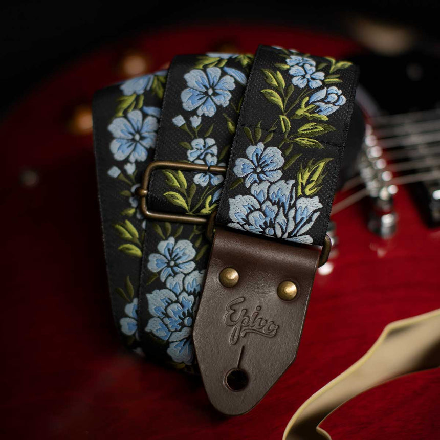 Epivo Blue Roses Guitar Strap