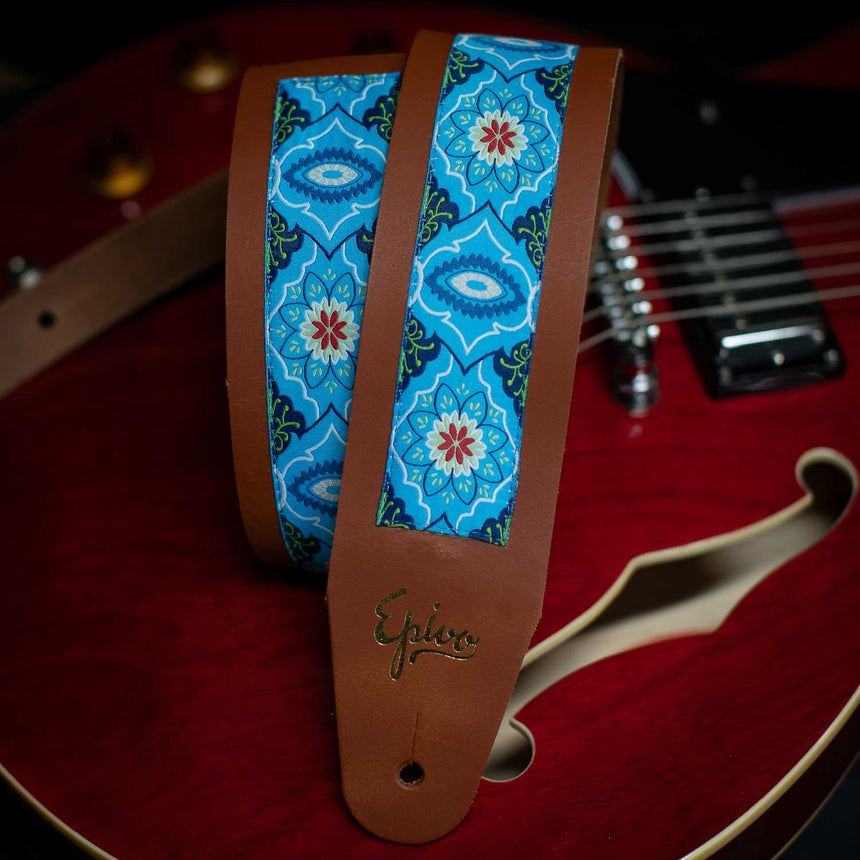 Epivo Gladiolus Leather Guitar Strap