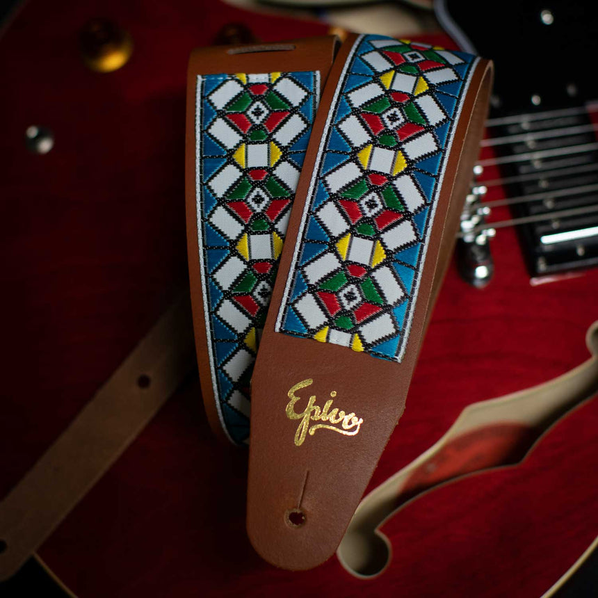 Epivo Kaleydo Leather Guitar Strap