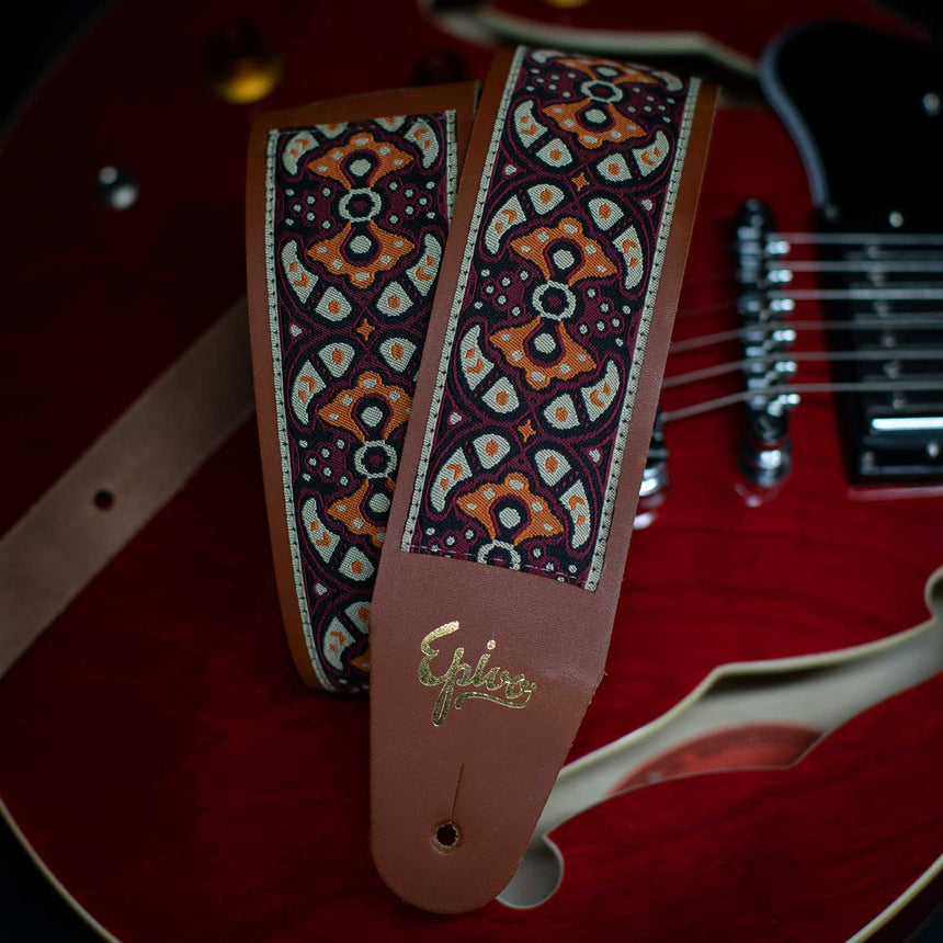 Epivo Mangostin Leather Guitar Strap