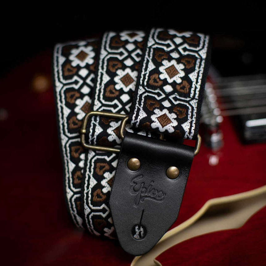 Mocca Retro Guitar Strap