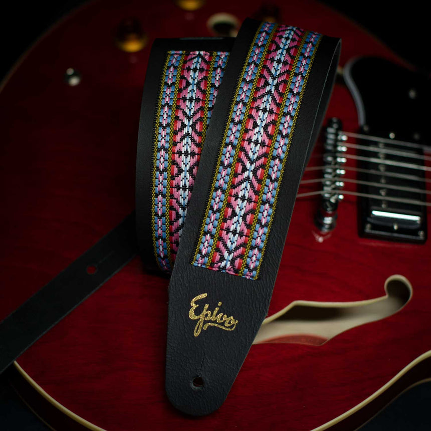 Epivo Rainbow Leather Guitar Strap