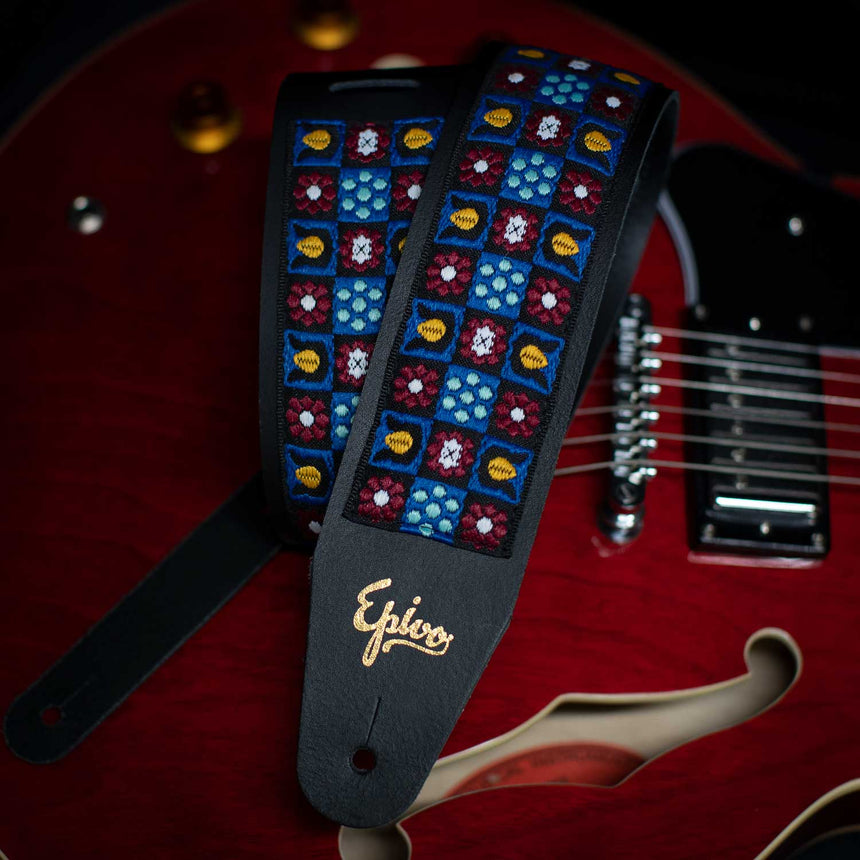 Zinnia Leather Guitar Strap