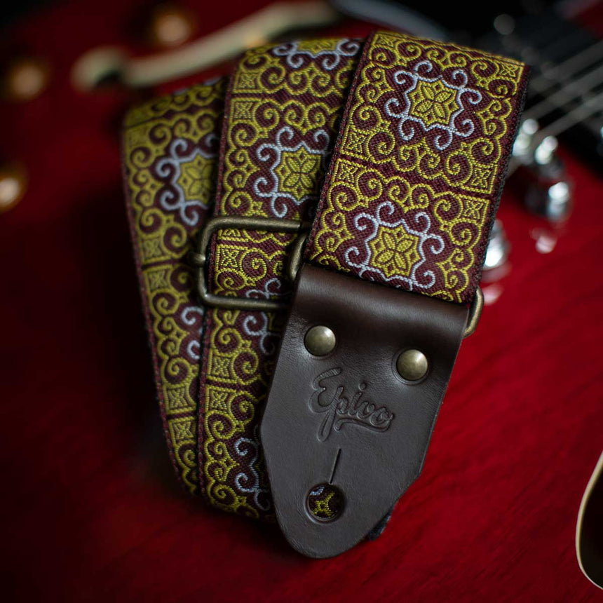 Epivo Brown Flourish Guitar Strap