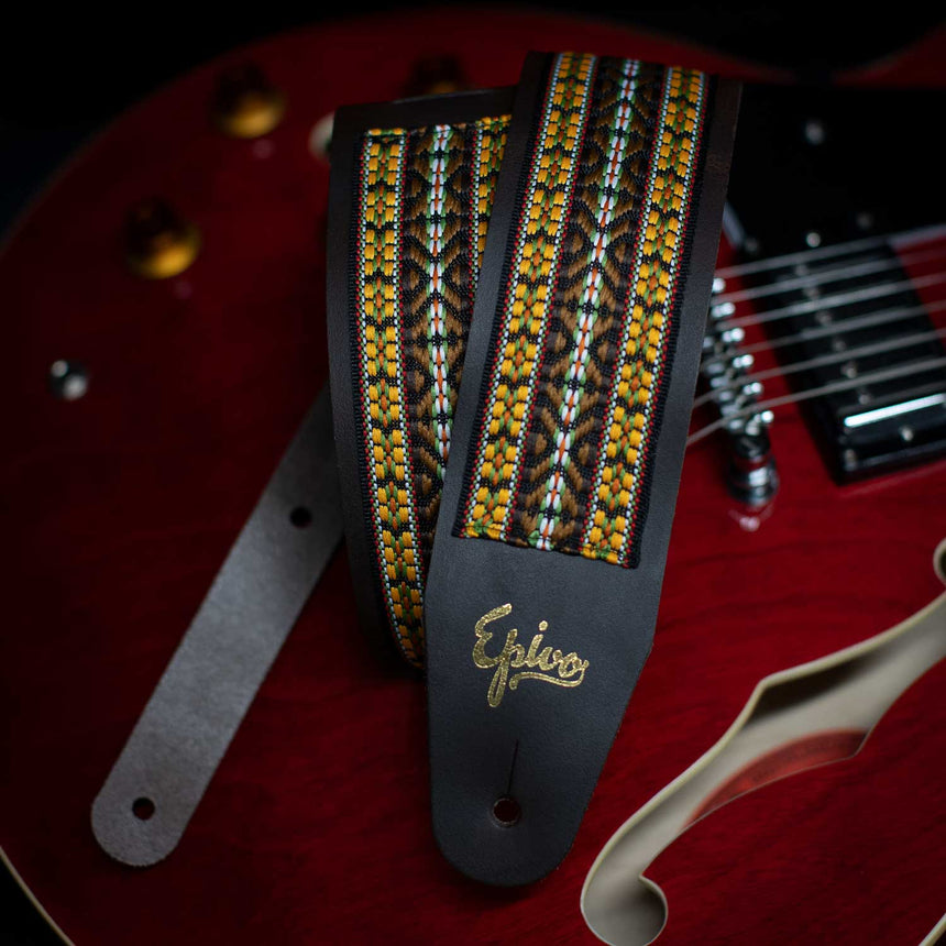 Wide Earth Leather Guitar Strap